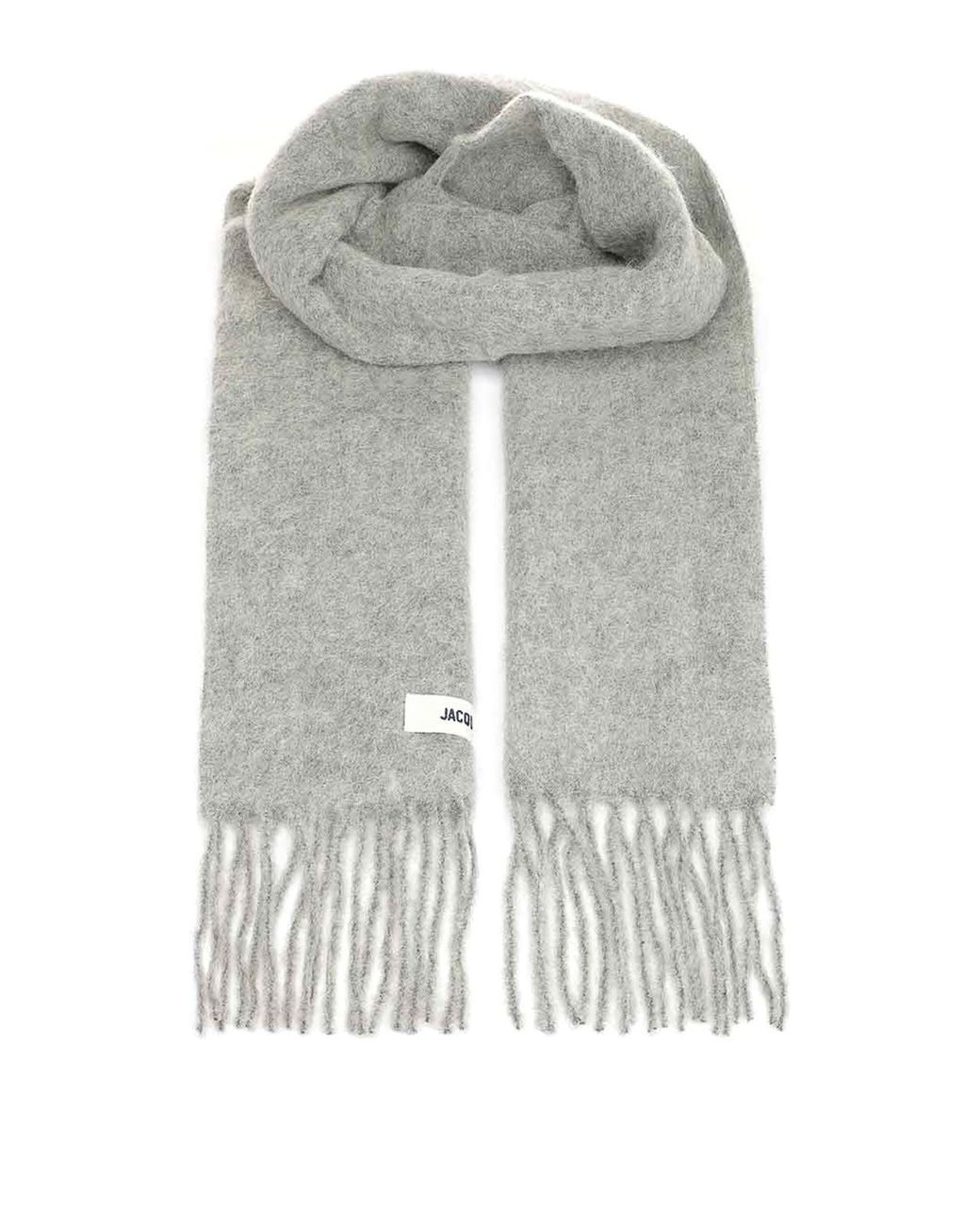 Jacquemus Gray Wool Blend Scarf