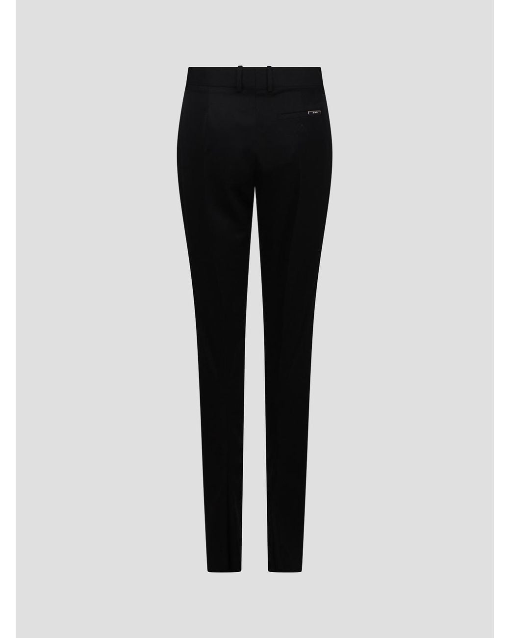 The Attico Black Pants Flared Virgin Wool