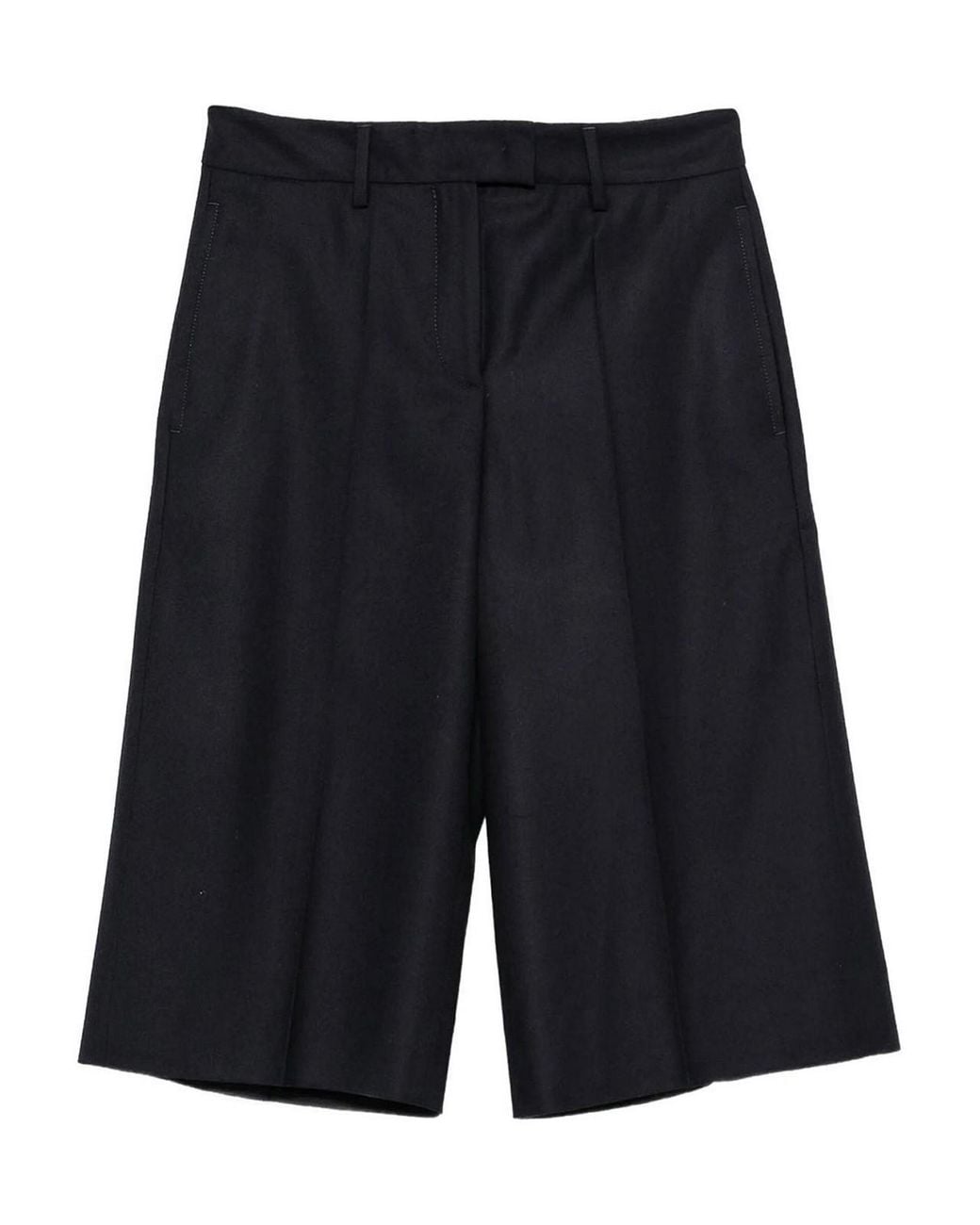 Incotex Black Iola Pleated Tailored Shorts