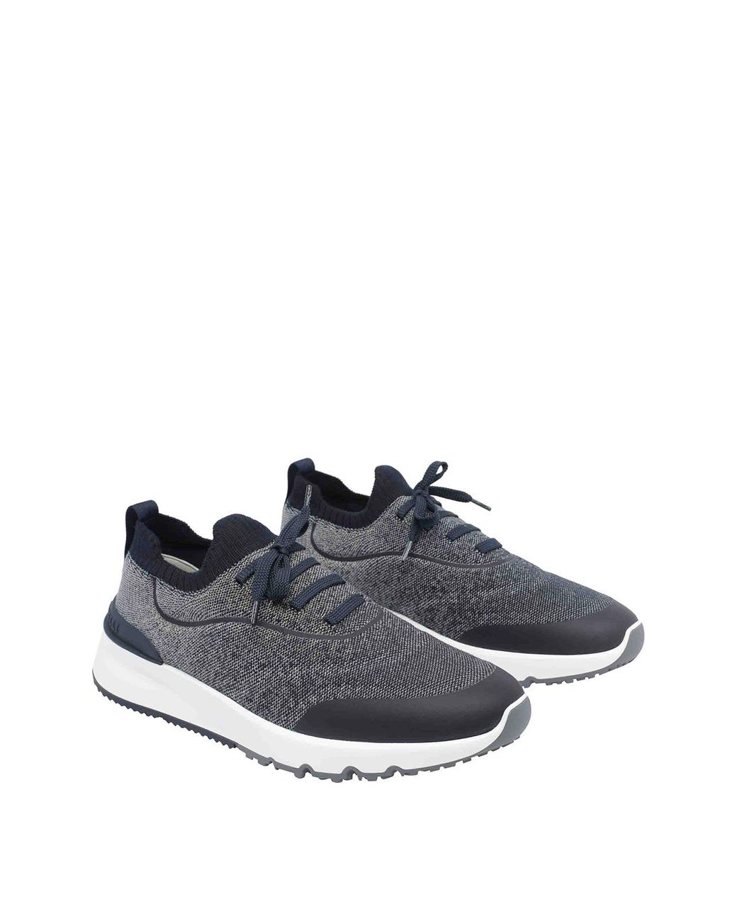 Brunello Cucinelli Multicolor Knitted Sneakers for men