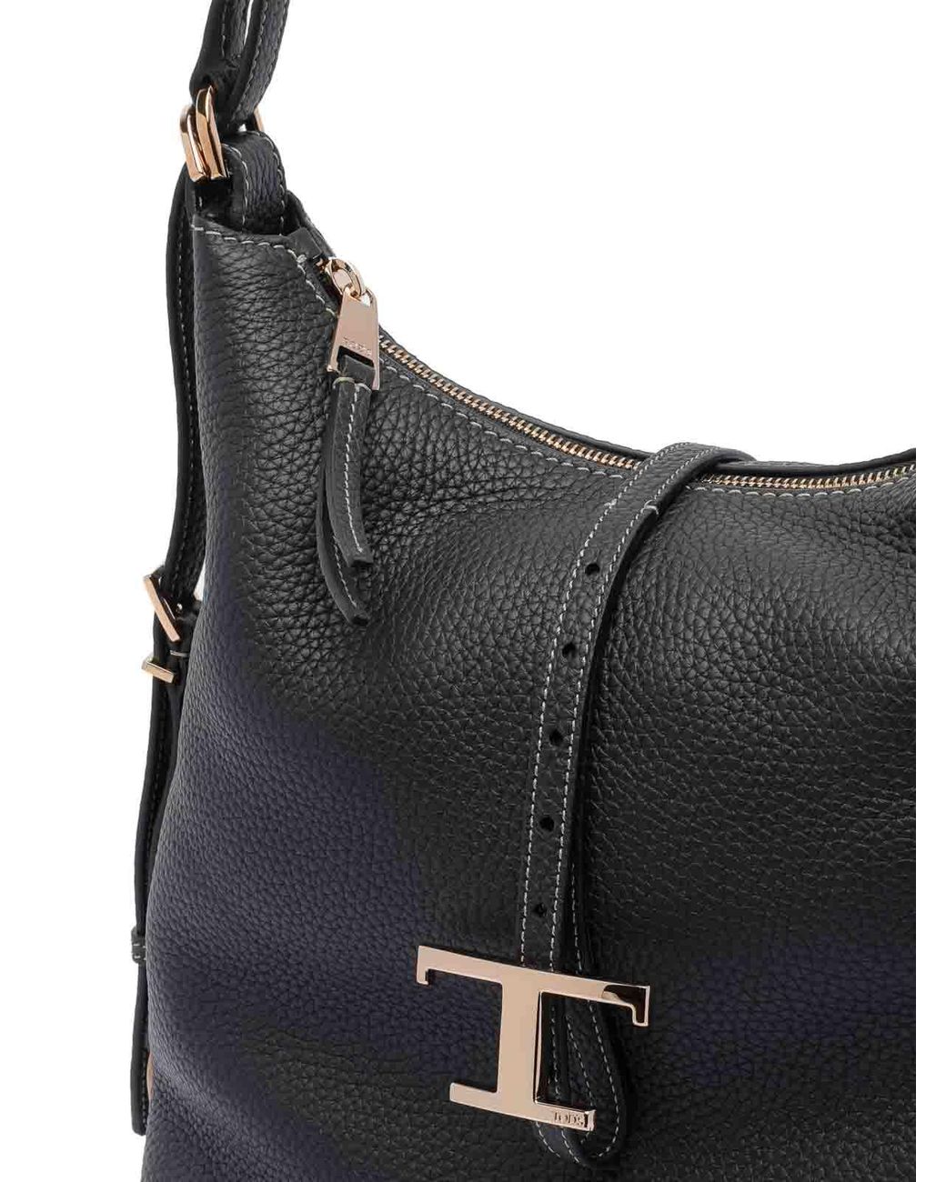 Tod's Black T Timeless Shoulder Bag
