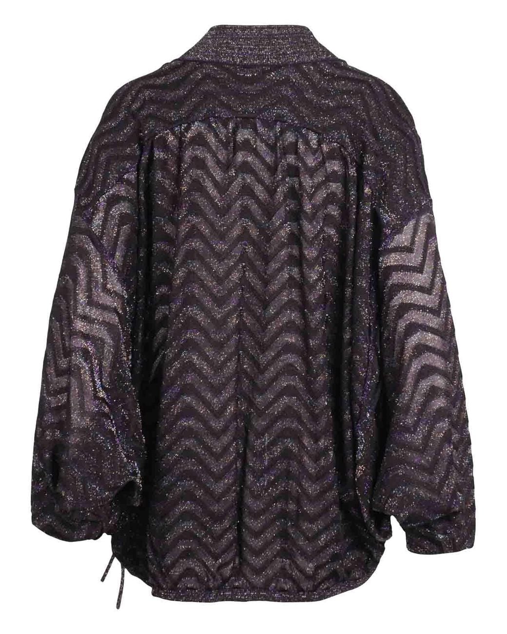 Missoni Gray V-Neck Blouse