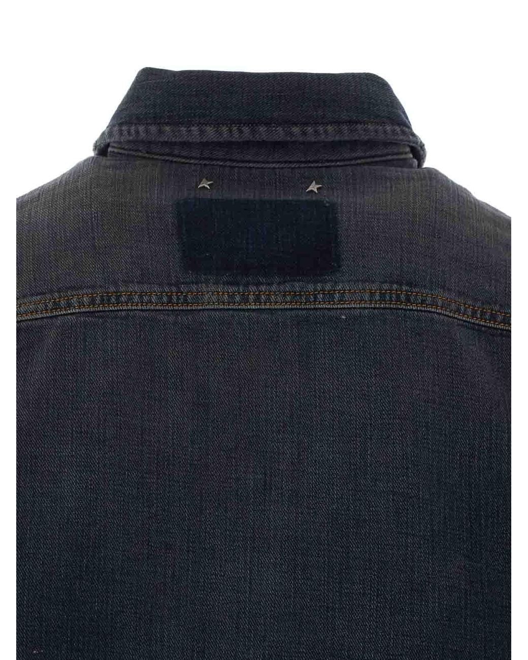 Golden Goose Deluxe Brand Blue Denim Boxy Fit Shirt for men