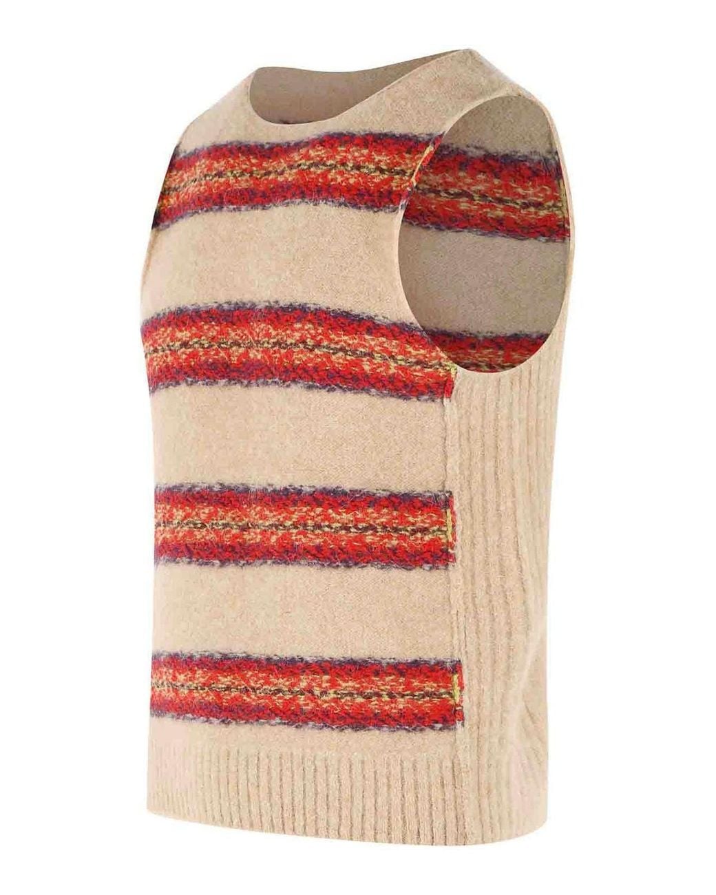 Dries Van Noten Multicolor Alpaca-Blend Vest for men