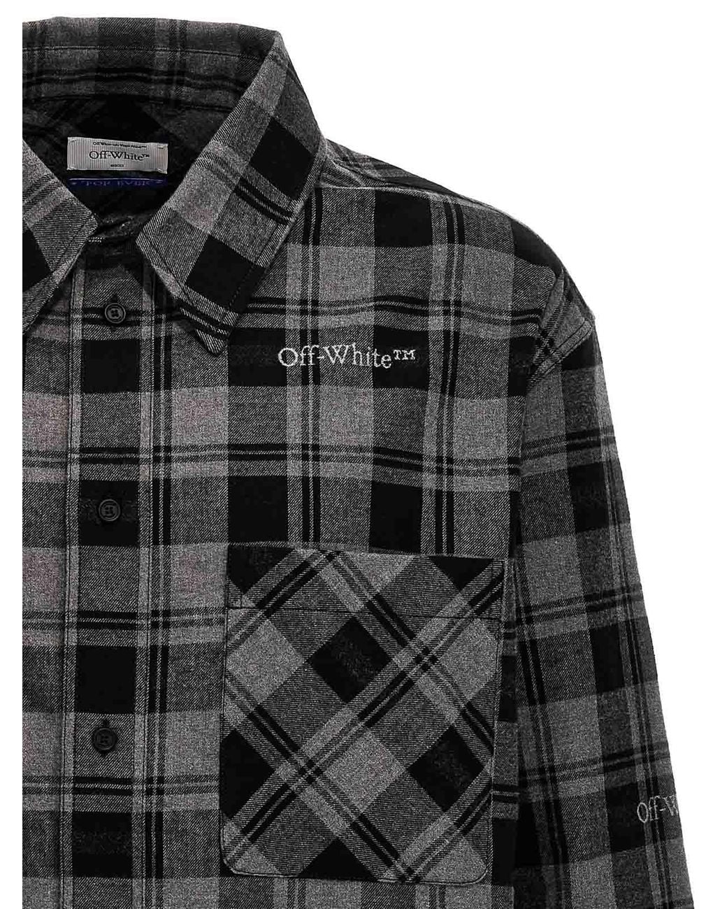 Off-White c/o Virgil Abloh Black Off Cotton Shirt for men