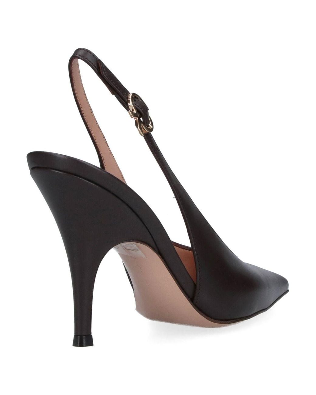 Gianvito Rossi Brown Slingback Pumps