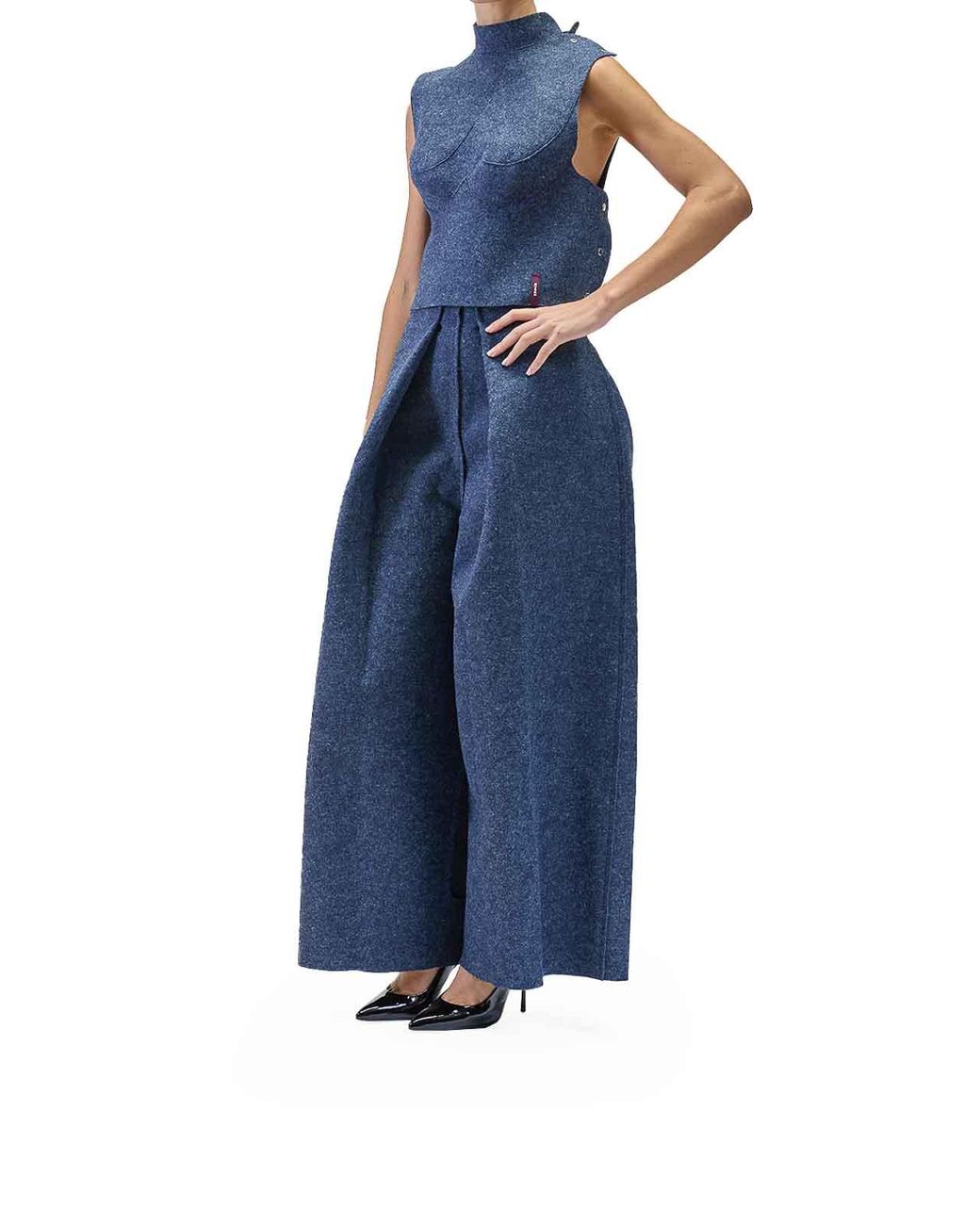 Top Sunnei en coloris Blue
