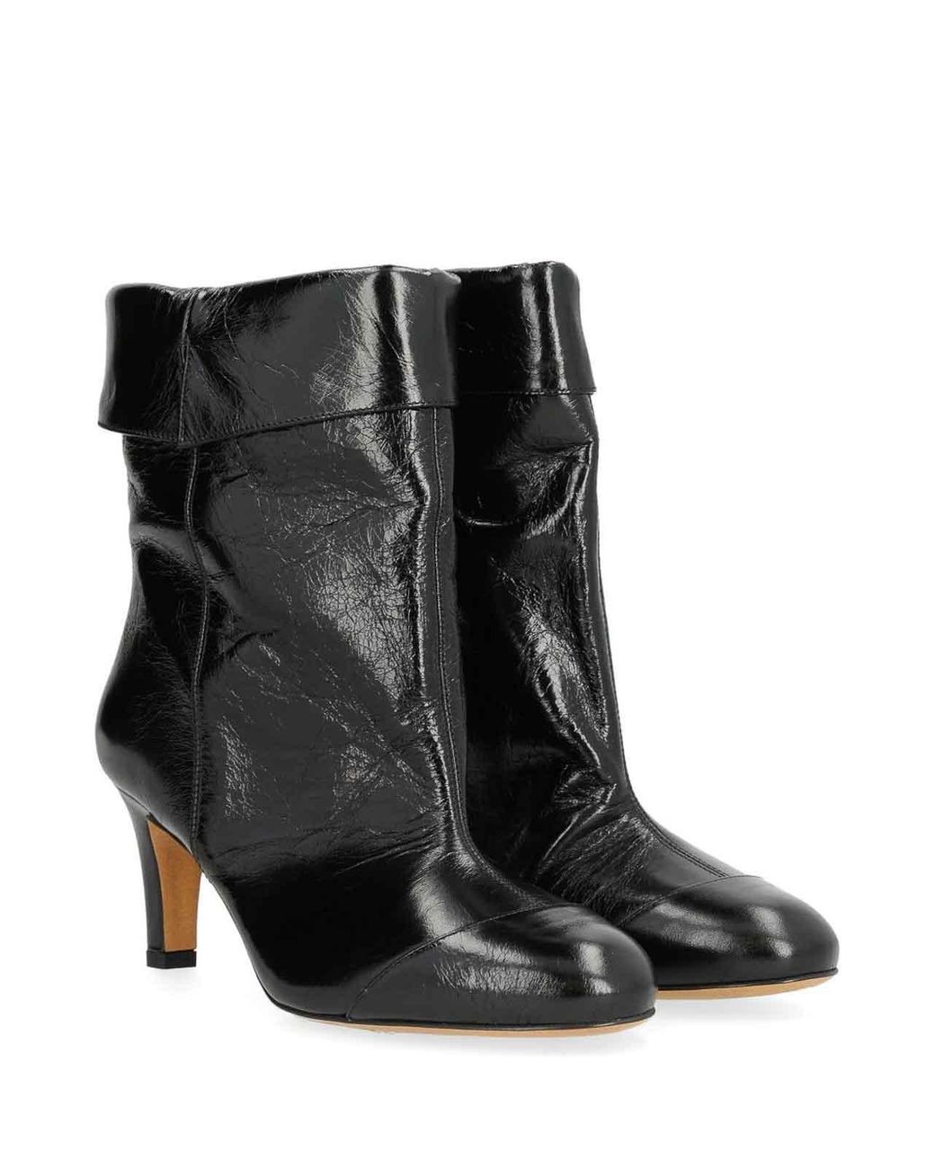Isabel Marant Black Eldra Leather Ankle Boots