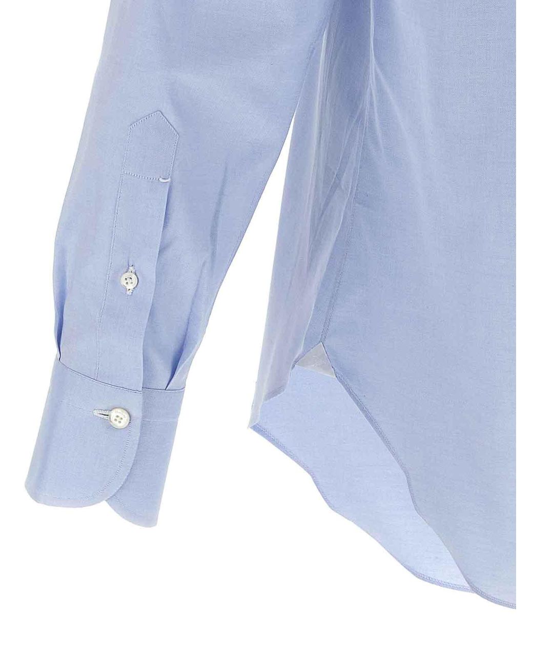Finamore 1925 Blue Napoli Shirt for men