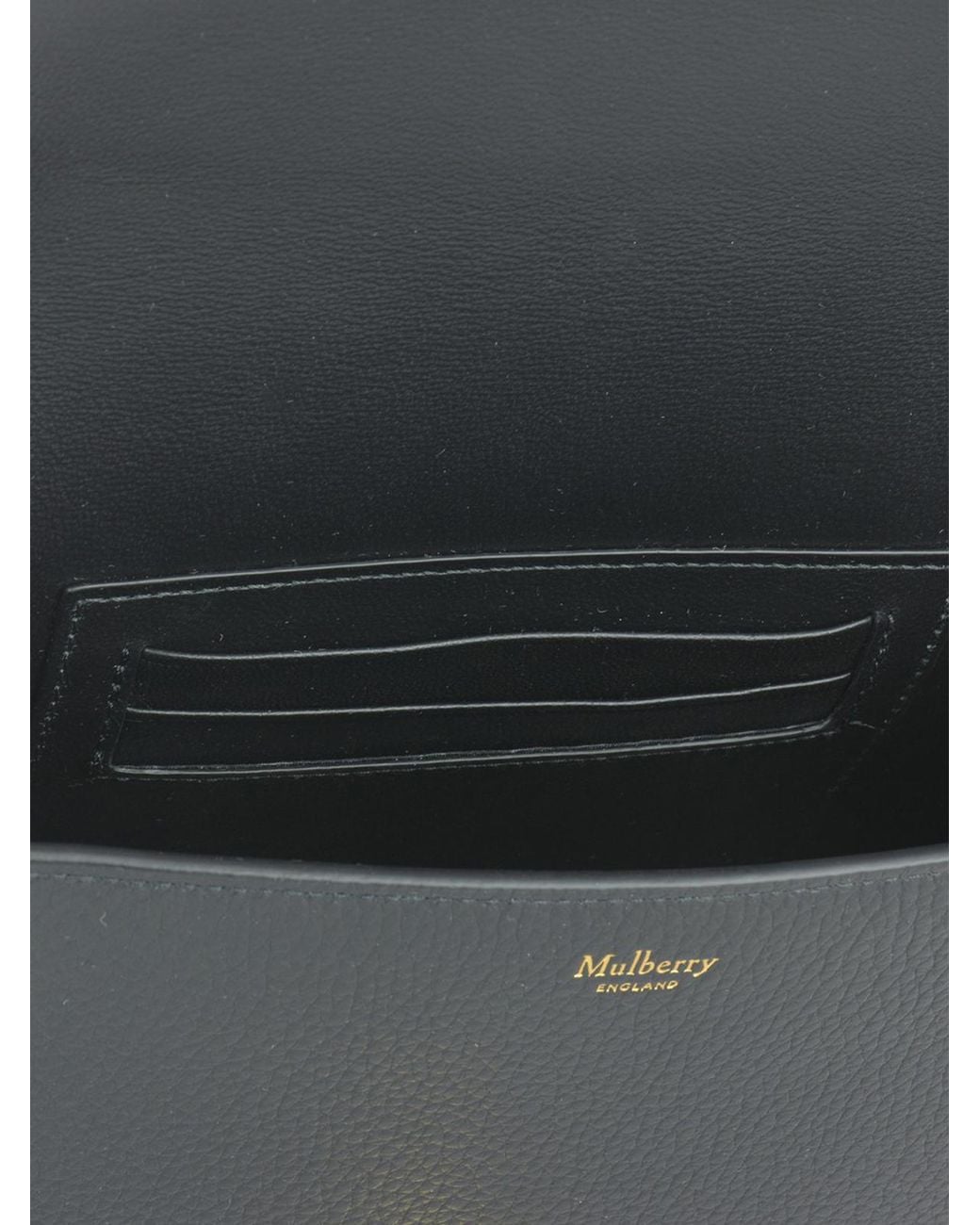 Mulberry Gray Darley Grain Leather Small Bag