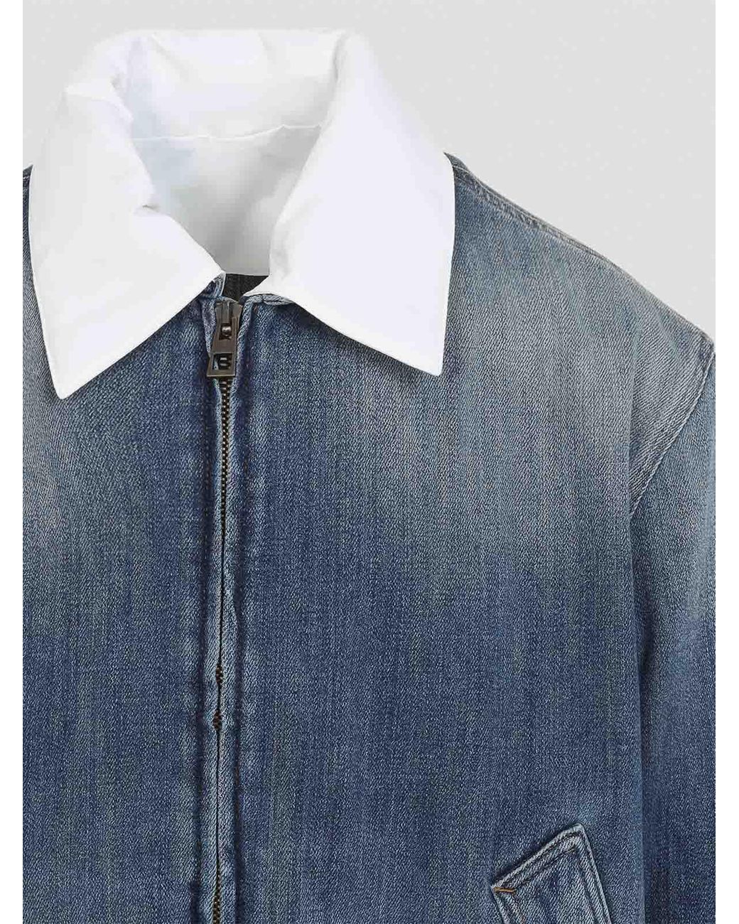 Loewe Blue Zip-Up Jacket for men