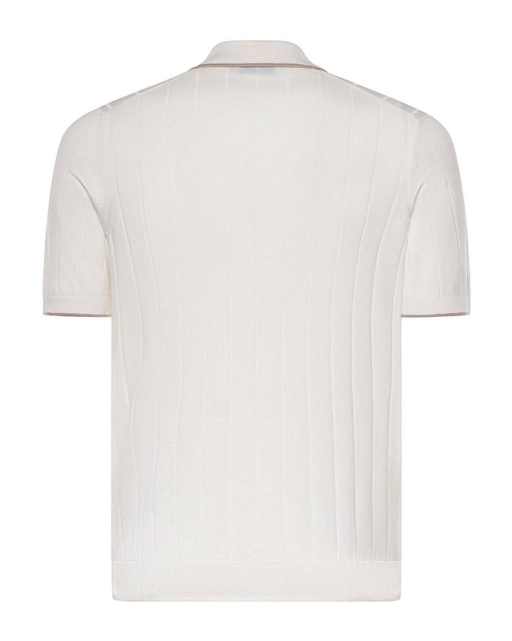 Giuliano Galiano White Silk Polo for men