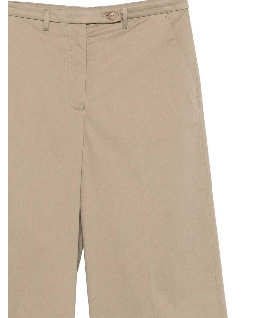 Emporio Armani Natural Cotton Trousers