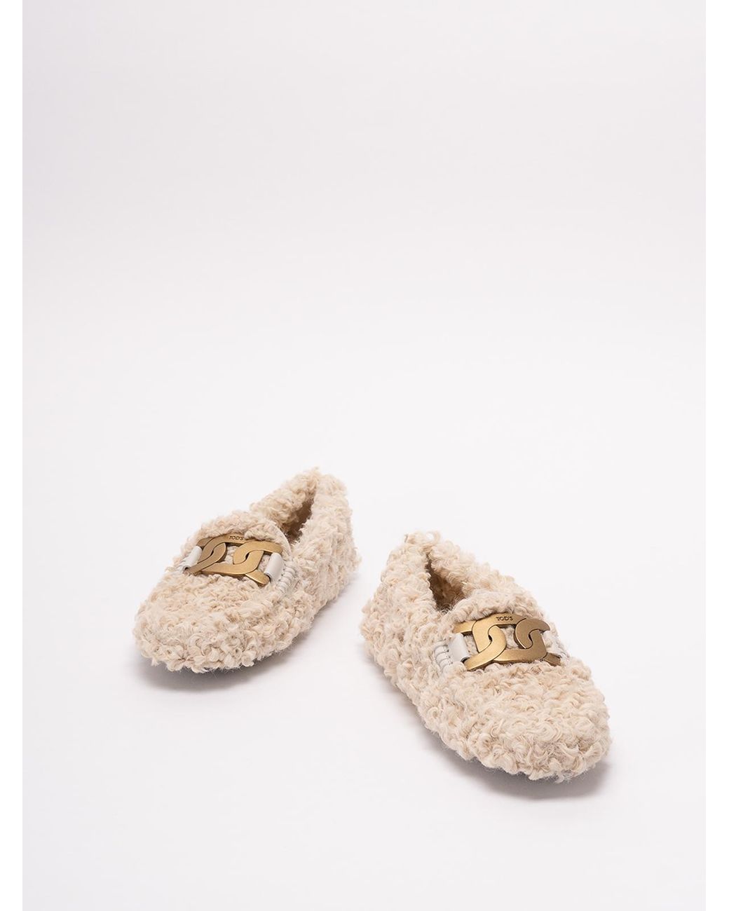 Tod's Natural 'Gommini' Loafers