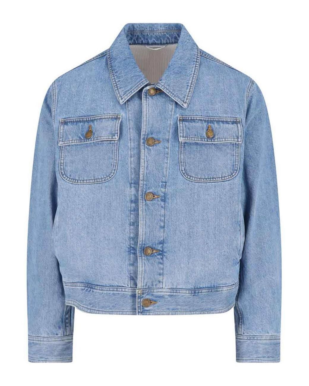 Thom Browne Blue Denim Jacket for men