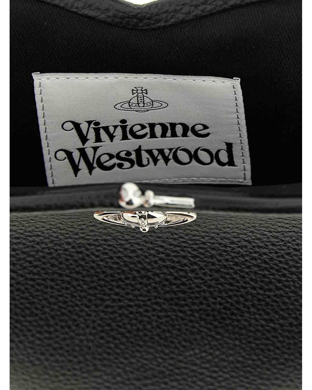 Vivienne Westwood Black Belle Heart Frame Handbag