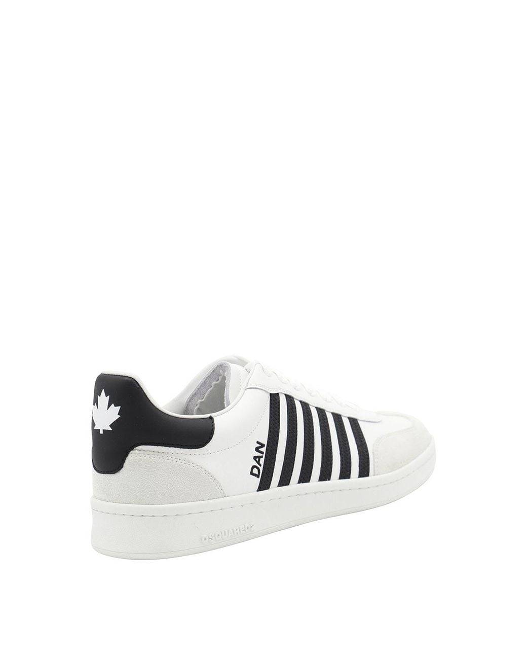 DSquared² White Boxer Low-Top Sneakers for men