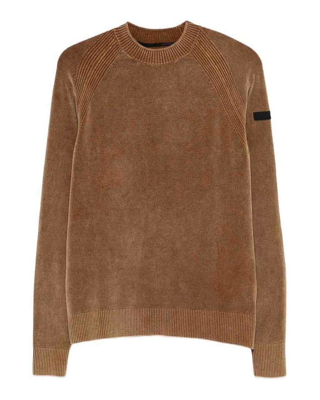 Rrd Brown Crew-Neck Sweater for men