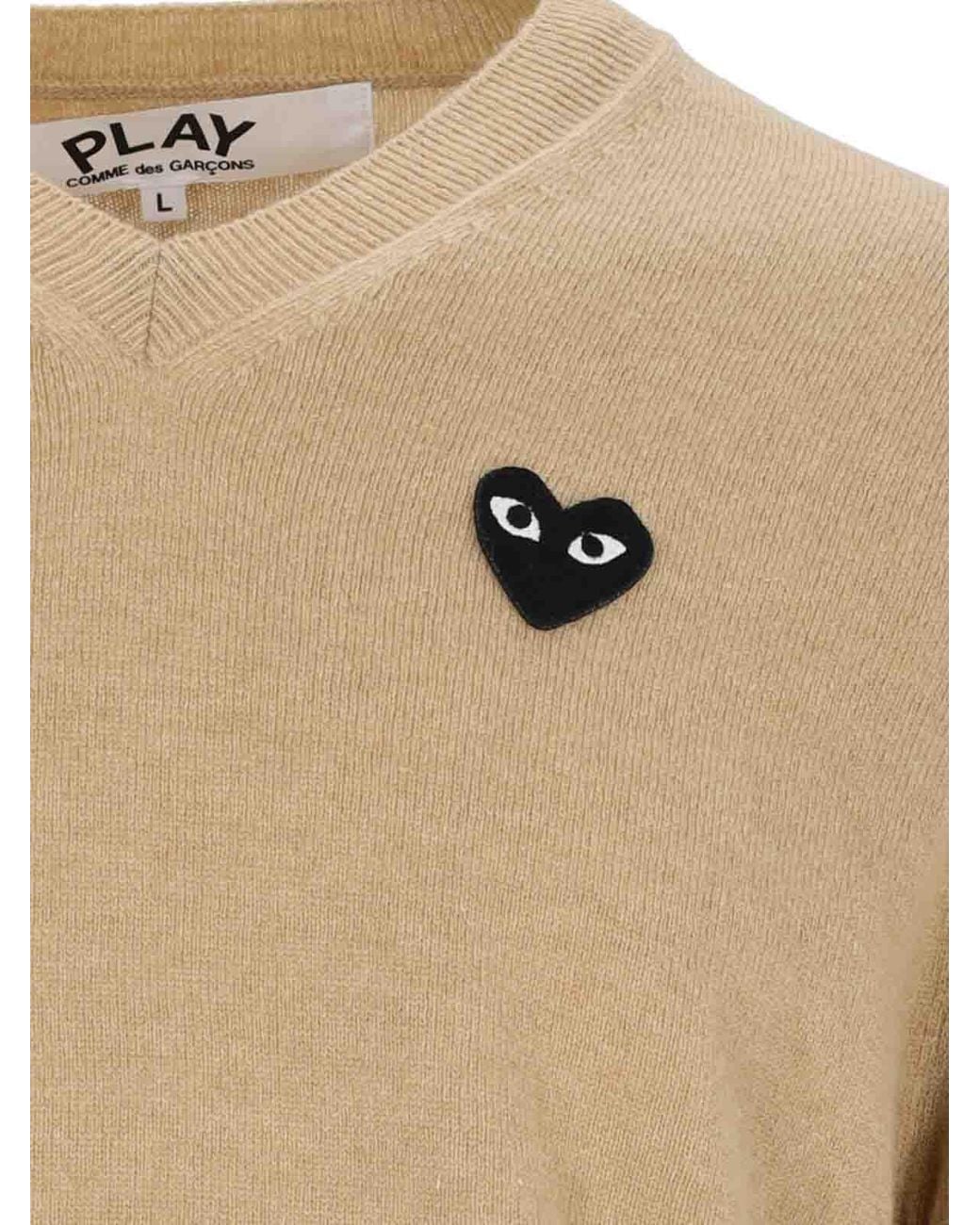 COMME DES GARÇONS PLAY Natural Logo Jersey for men