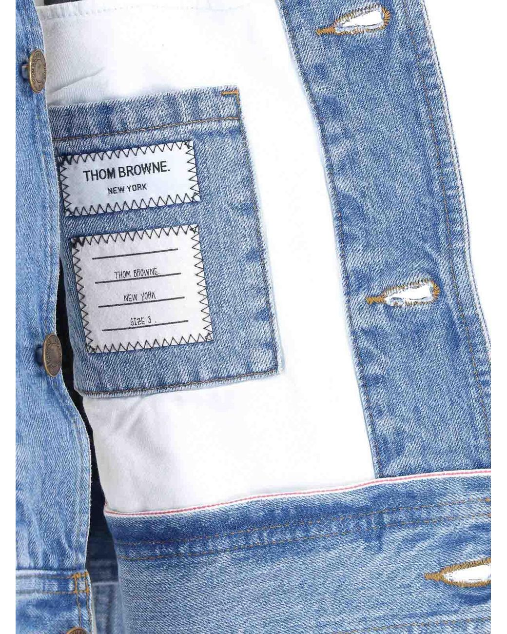 Thom Browne Blue Denim Jacket for men