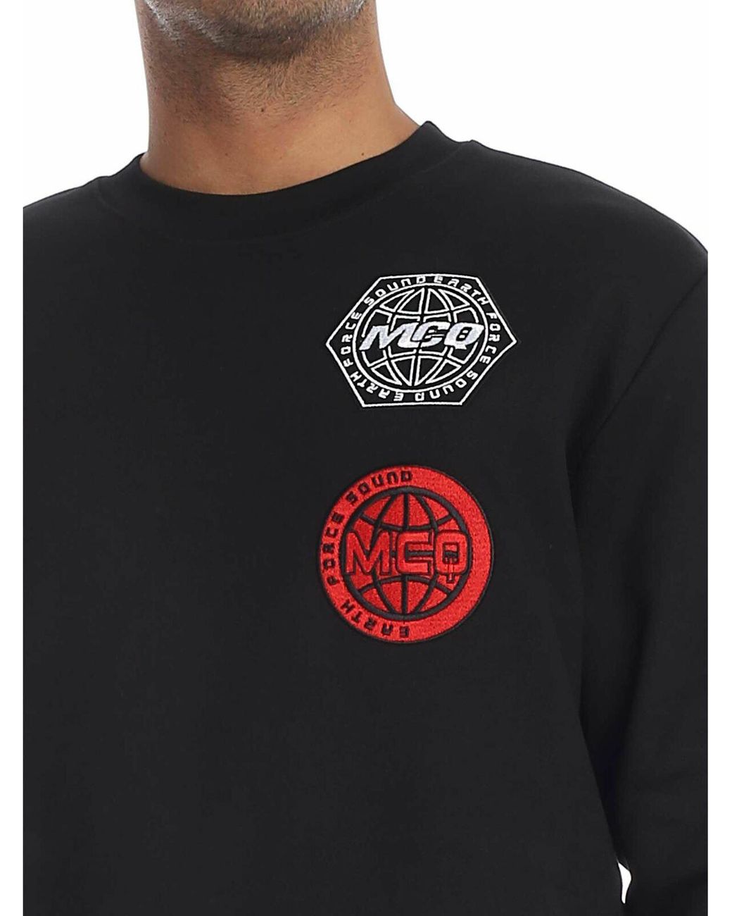 McQ Alexander McQueen Blue Sweatshirt With Mcq Patch for men