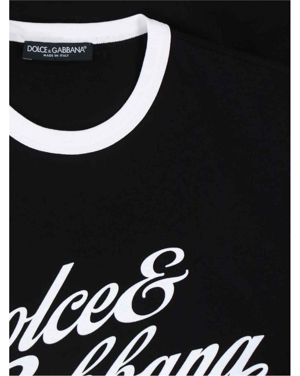 Dolce & Gabbana Black T-Shirts for men