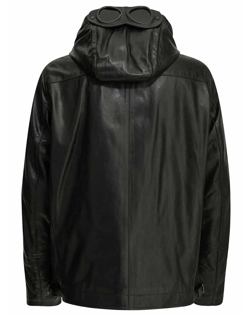 C.P. Company Goggle Leather Jacket in Black for Men | Lyst