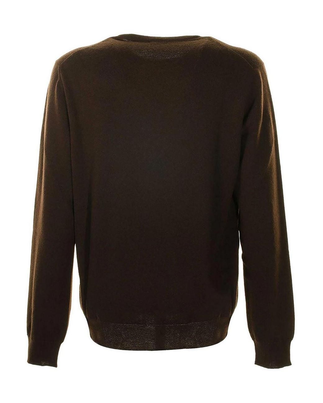 Malo Black Wool Crew Neck Sweater for men