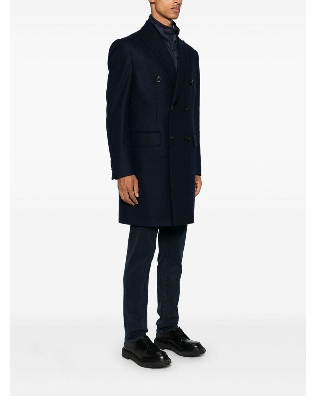 Fay Blue Cashmere Coat for men