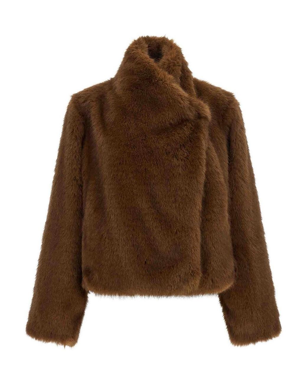 BB COUTURE Brown Eco-Fur Coat