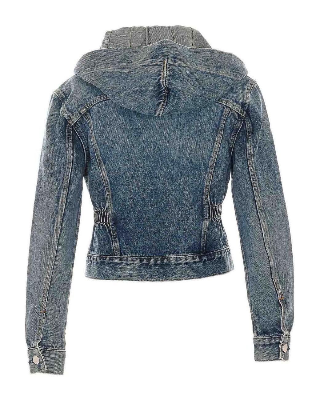 Alaïa Blue Denim Trucker Denim Jacket