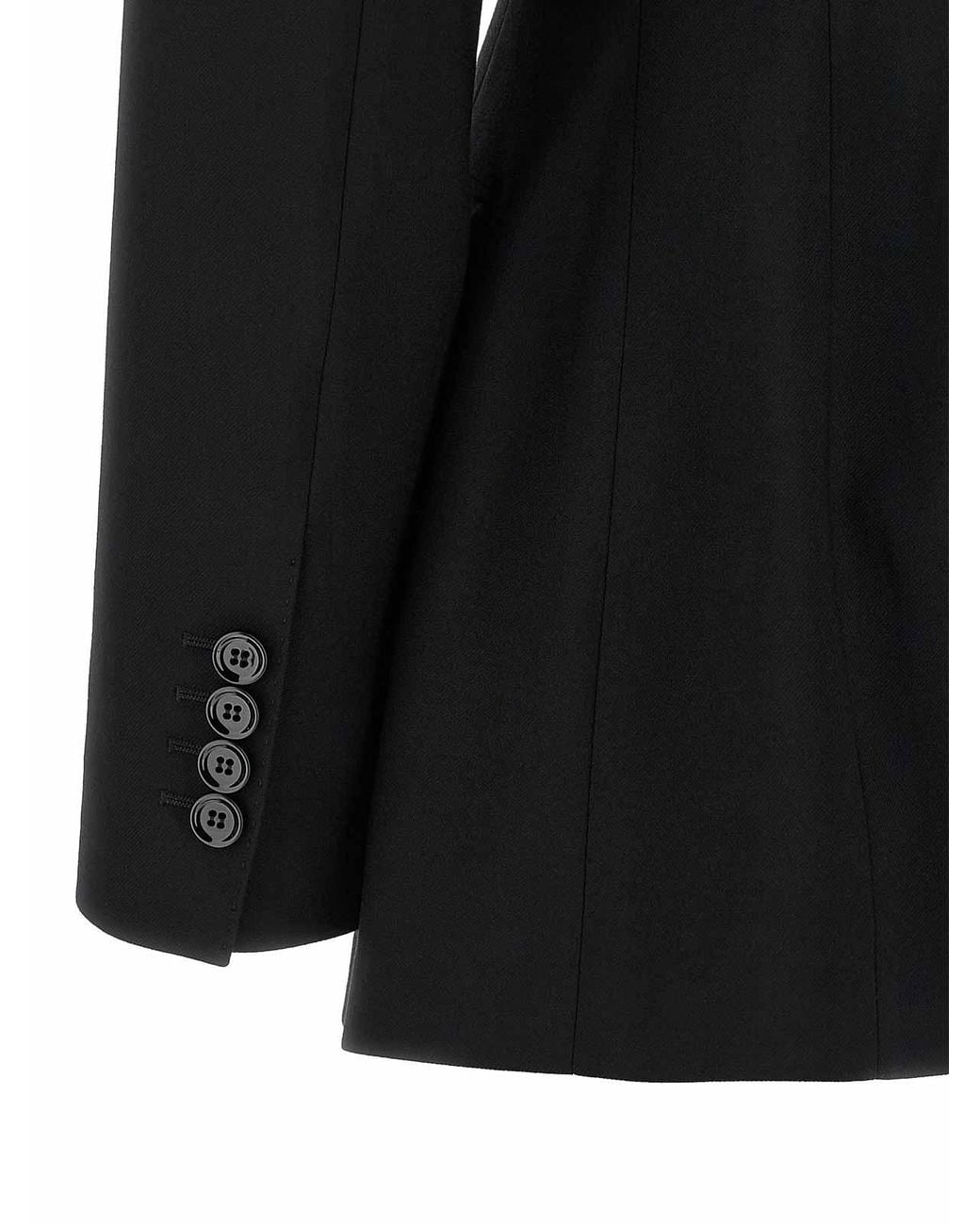 Dolce & Gabbana Black Flared Blazer