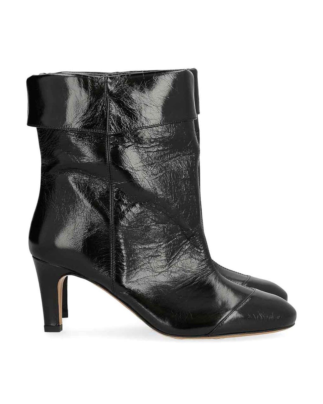 Isabel Marant Black Eldra Leather Ankle Boots