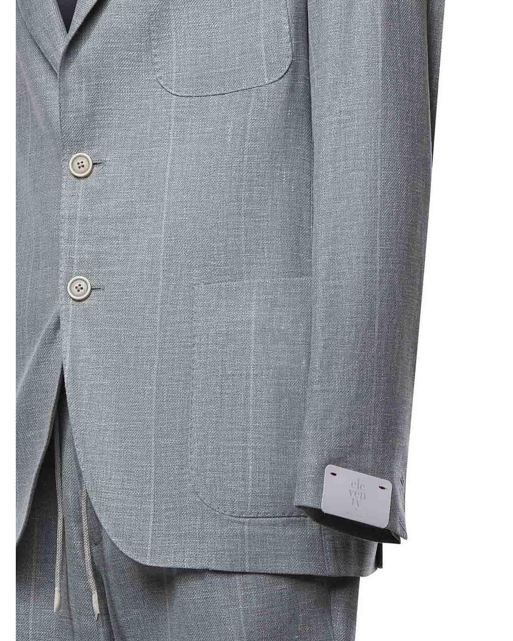 Eleventy Gray Single-Breasted Suit for men