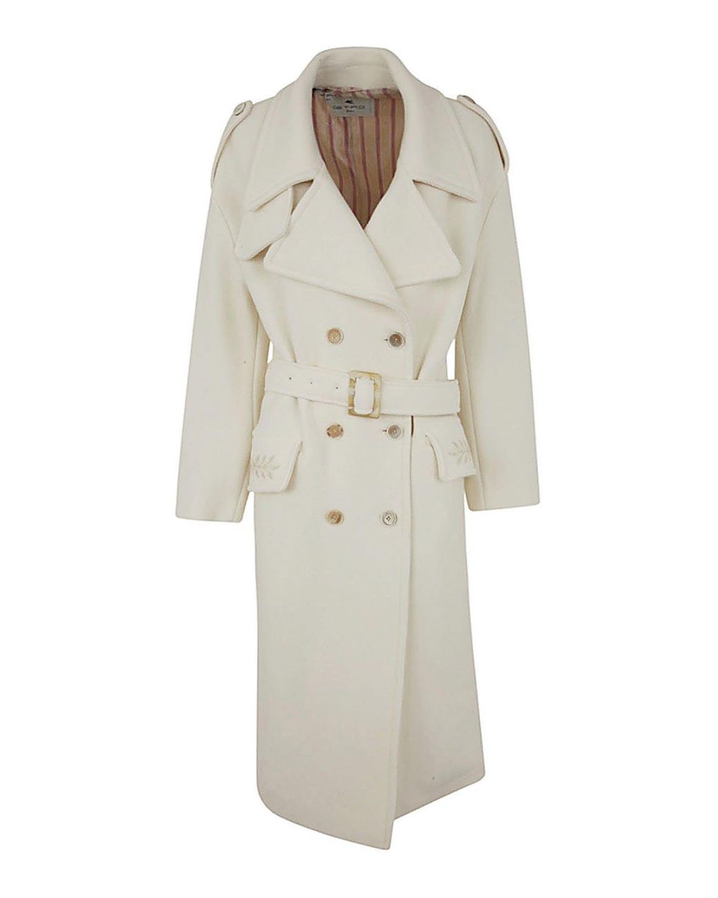 Etro White Oversize Trench Coat