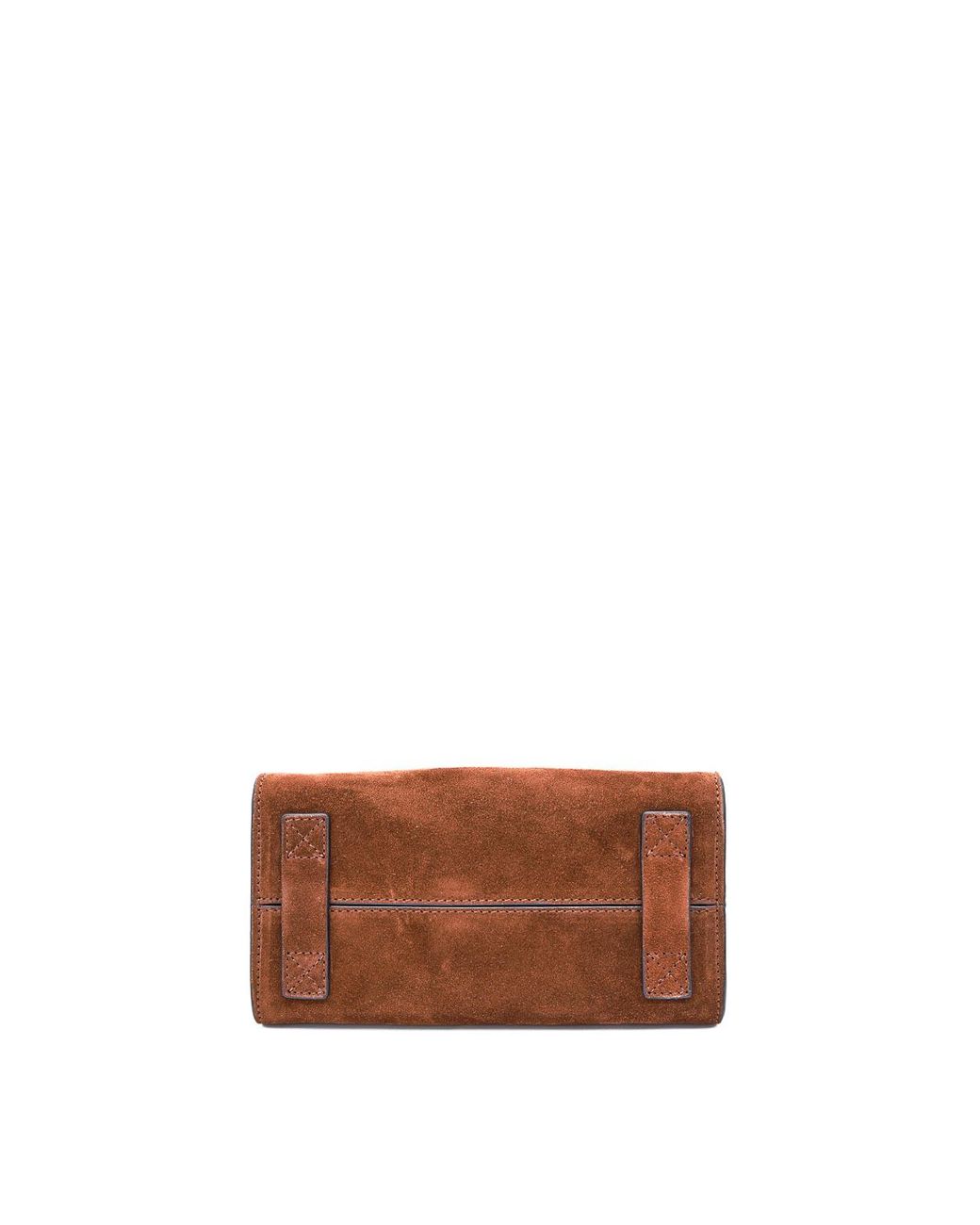 Moschino Brown Tie Me Small Suede Bag