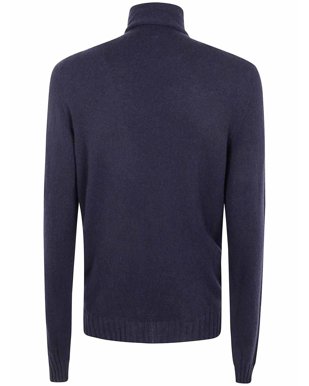 MD75 Blue Cashmere Turtle Neck Sweater for men