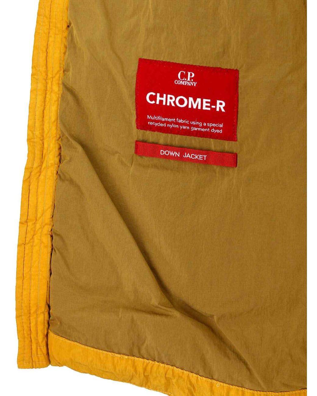 C P Company Yellow Padded Down Jacket for men