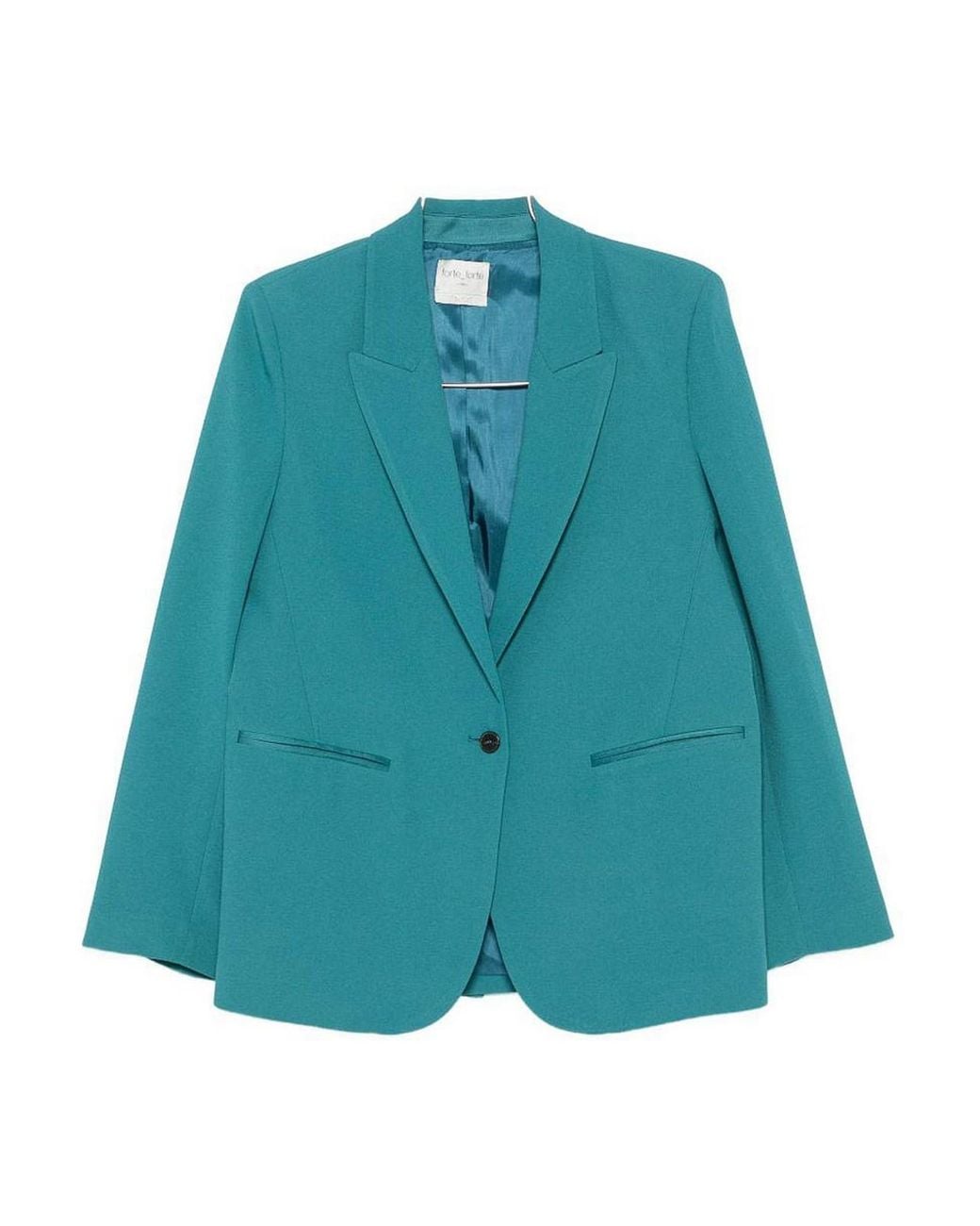 Forte_forte Blue Single-Breasted Blazer Jacket