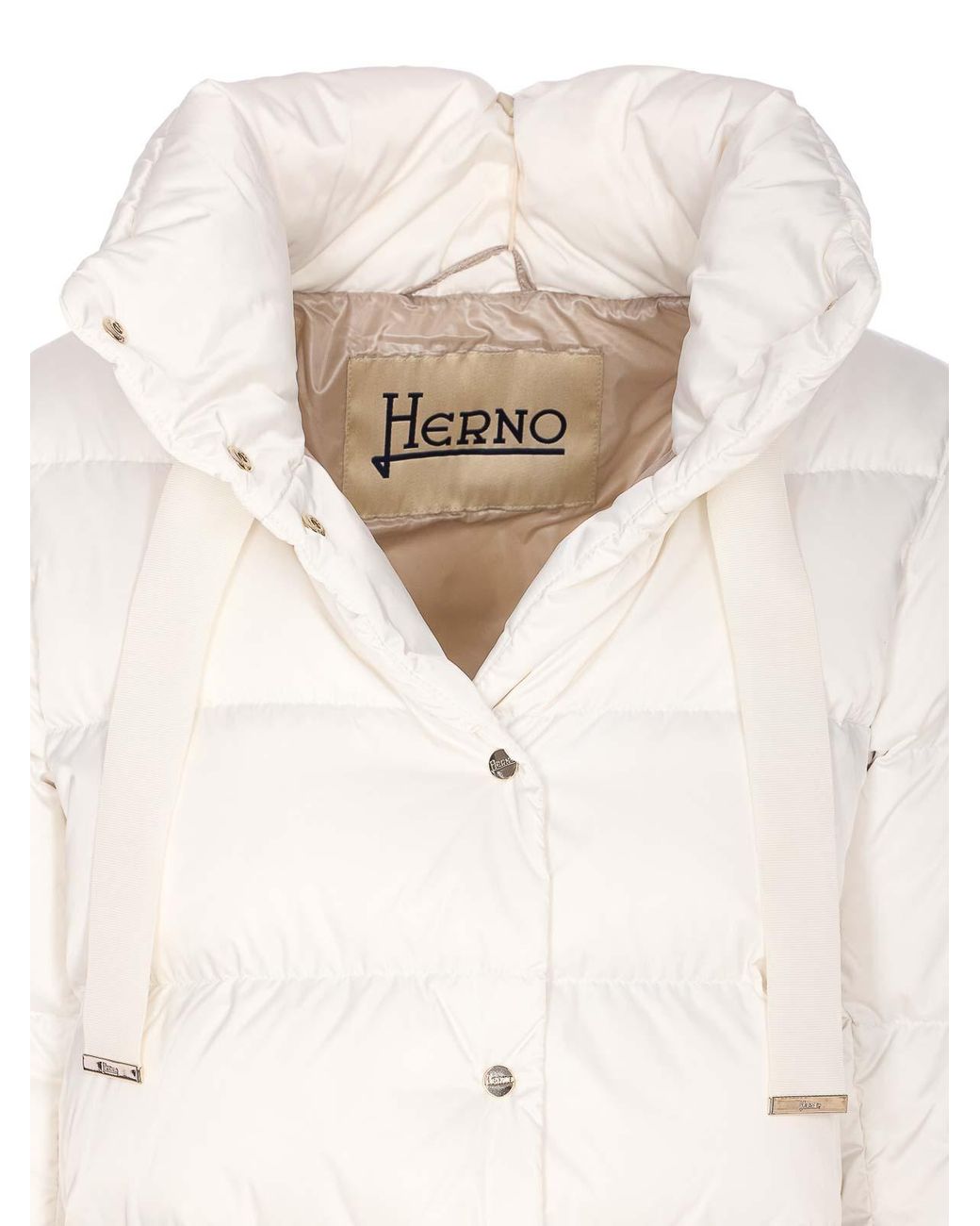 Herno White 'Satin Cape' Jacket