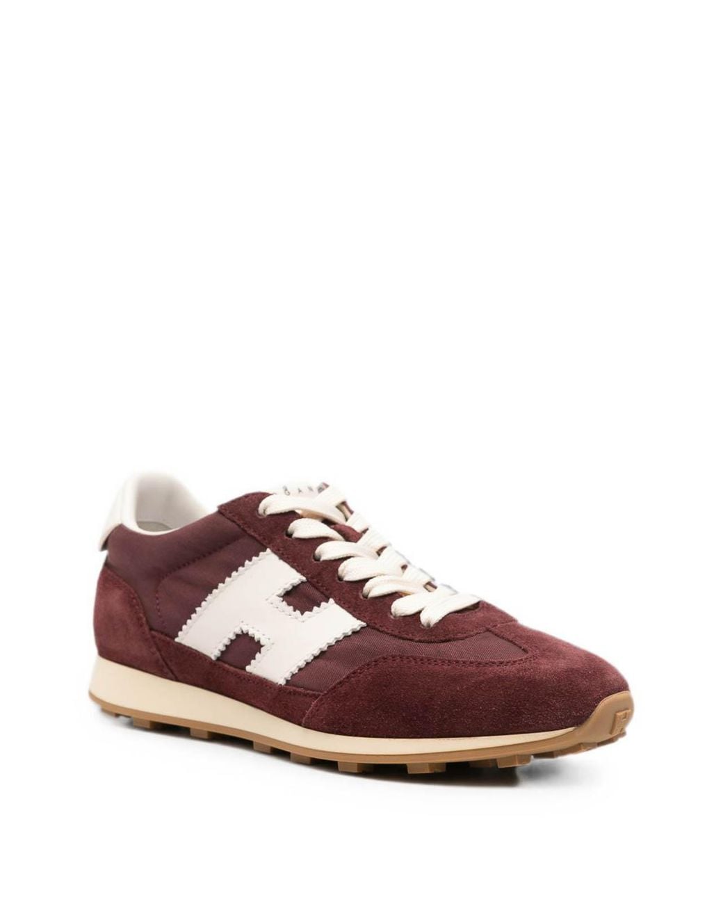 Hogan Brown H727 Leather Sneakers