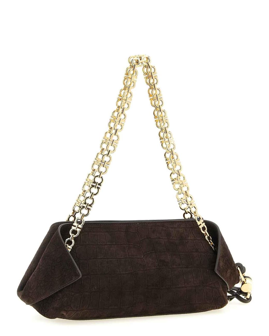 (S) Borsa A Tracolla di Ferragamo in Black