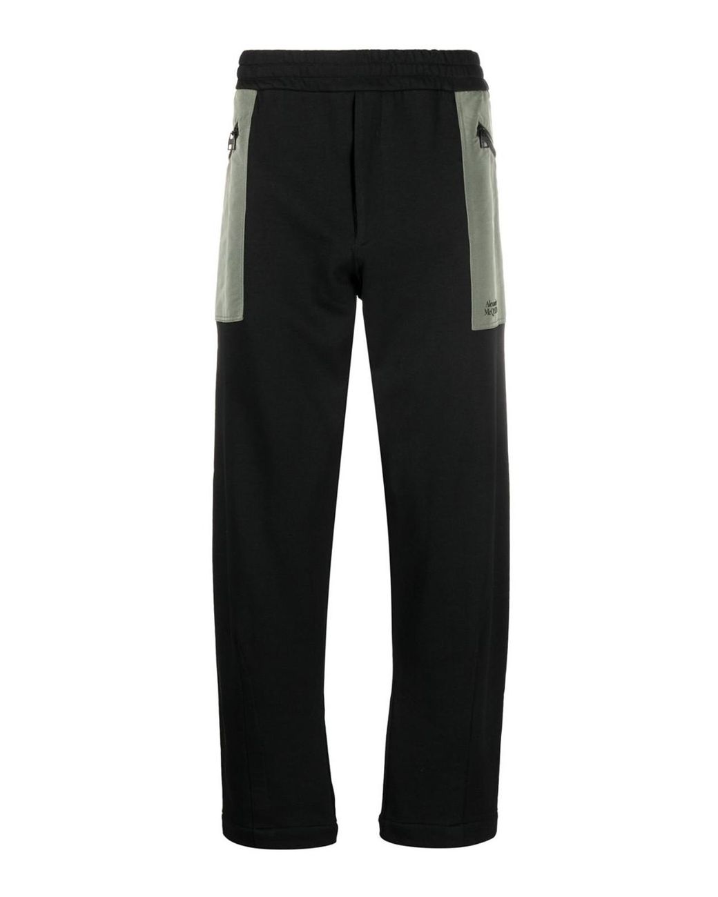McQueen Black Track Pants for men