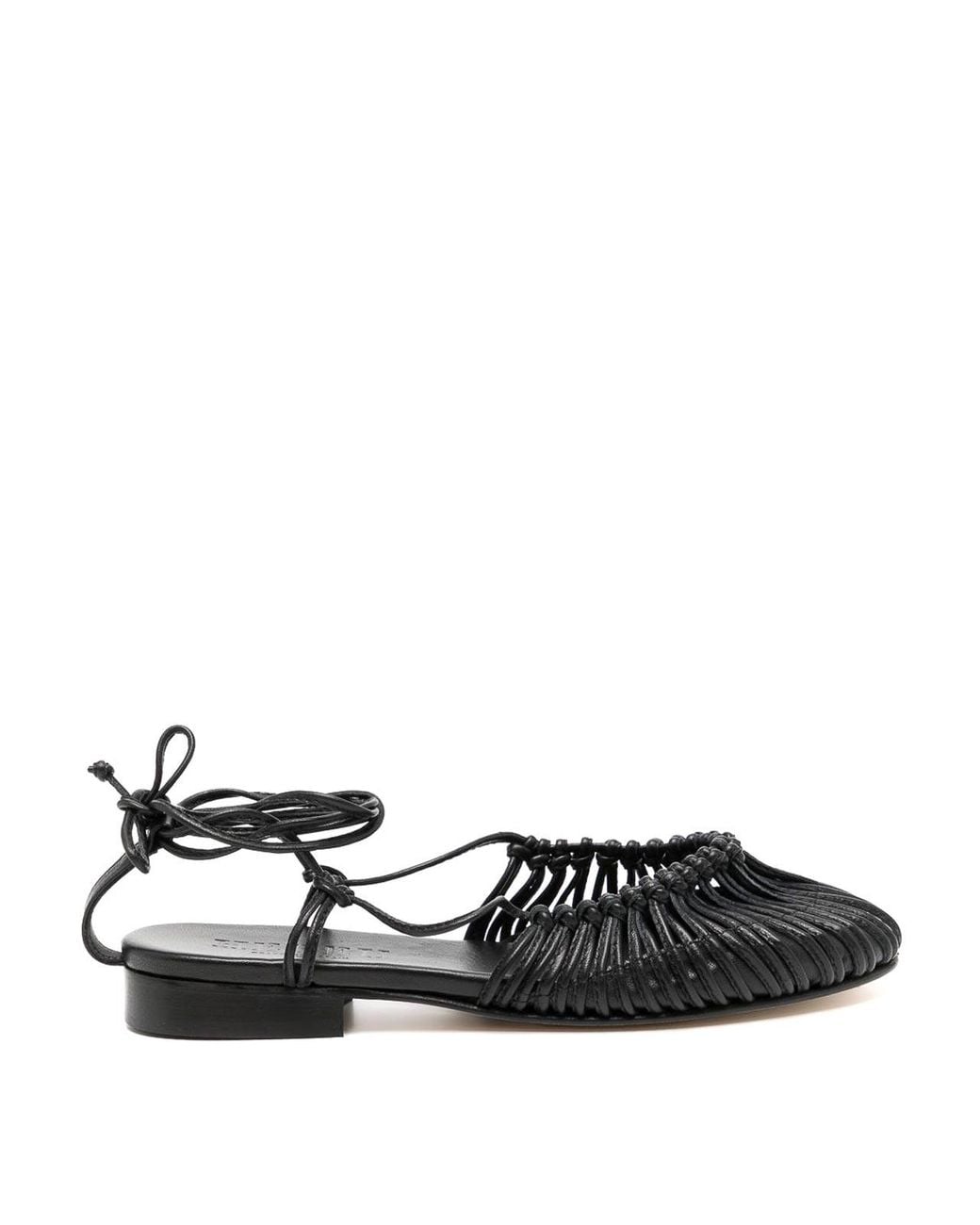 Hereu Black Mantera Leather Ballets