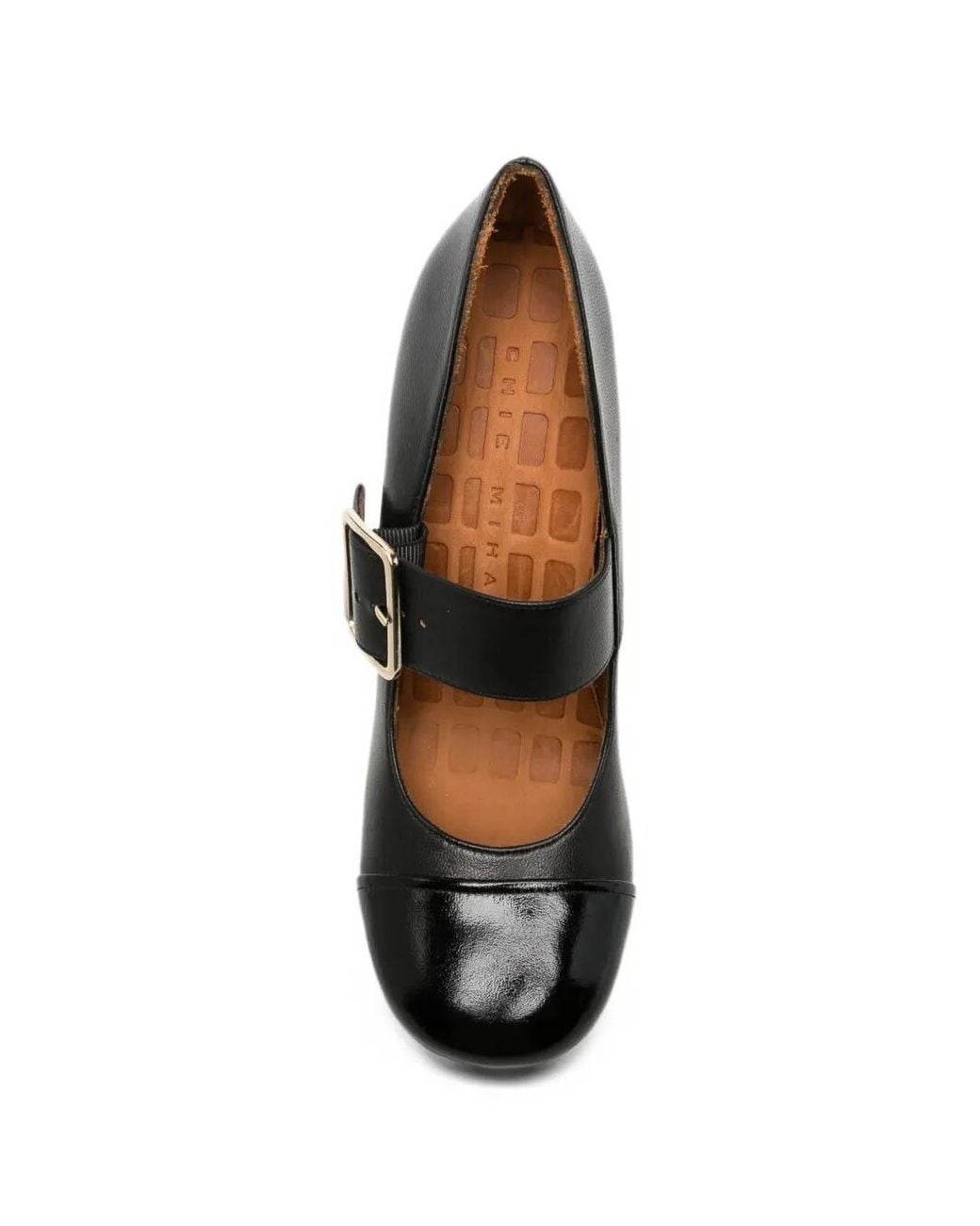 Chie Mihara Black Womari Leather Pumps