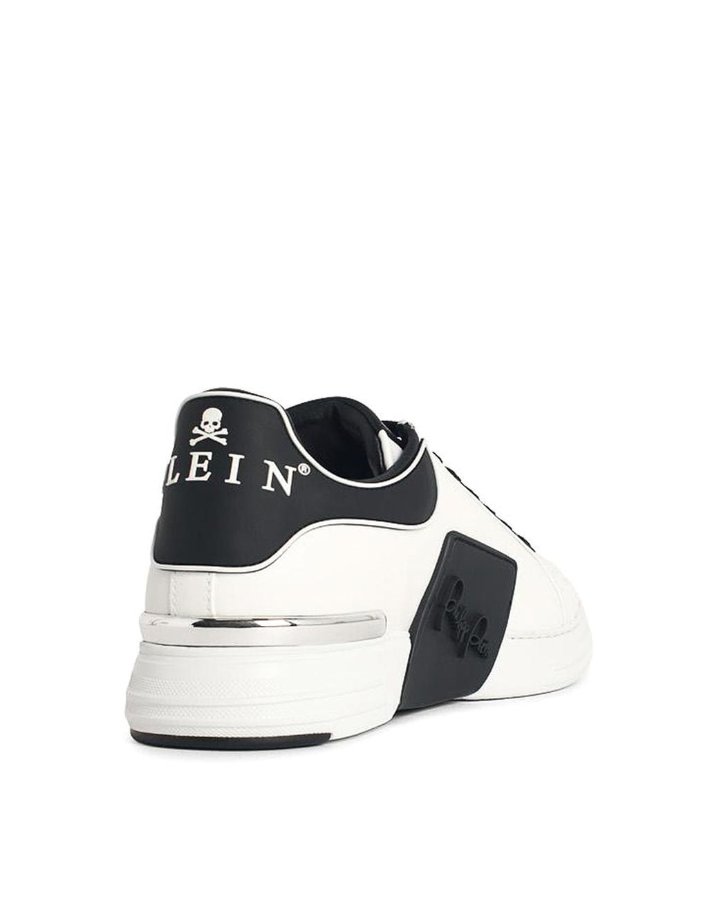 Philipp Plein Black Phantom Leather Sneakers for men