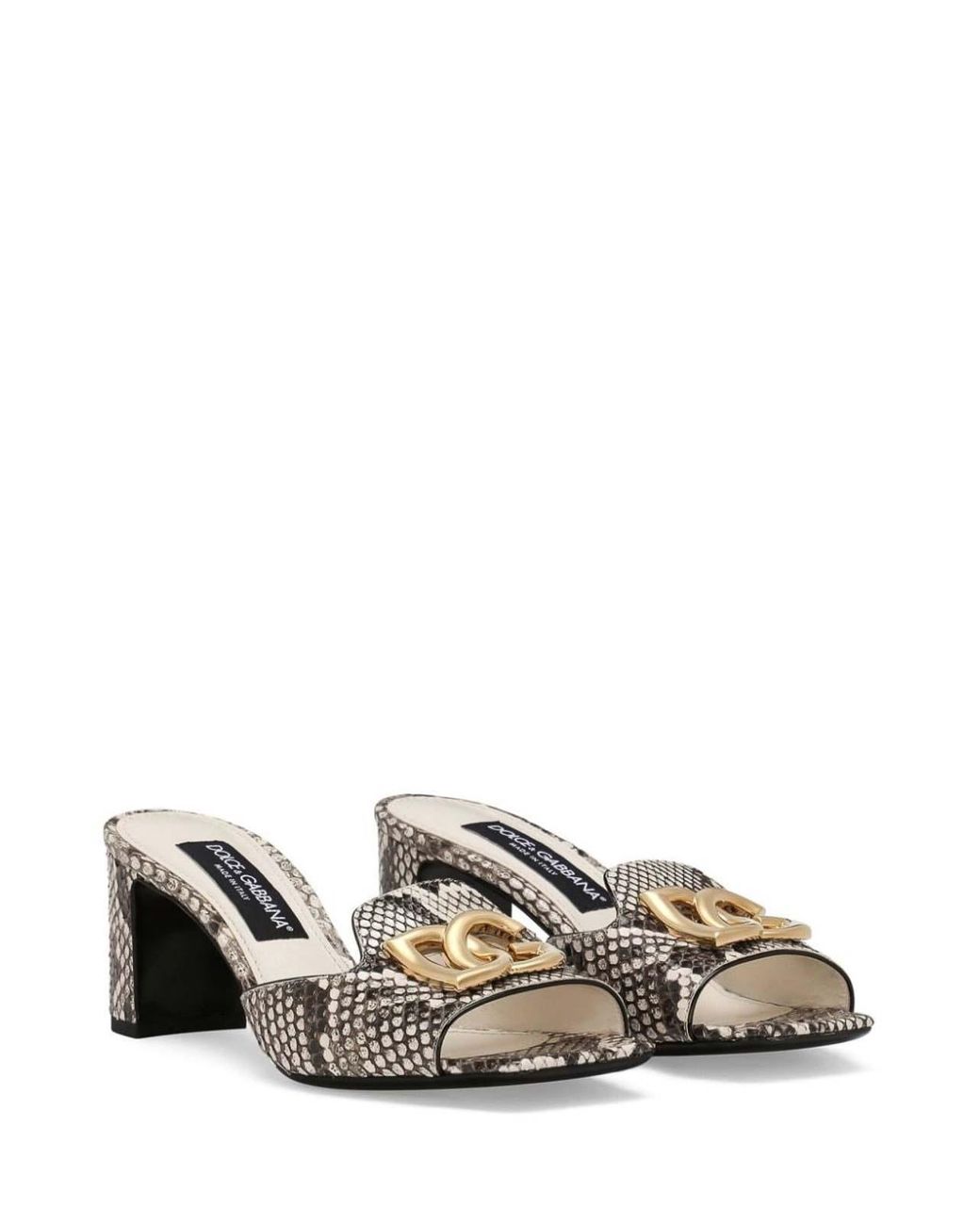 Dolce & Gabbana Metallic Court Shoes