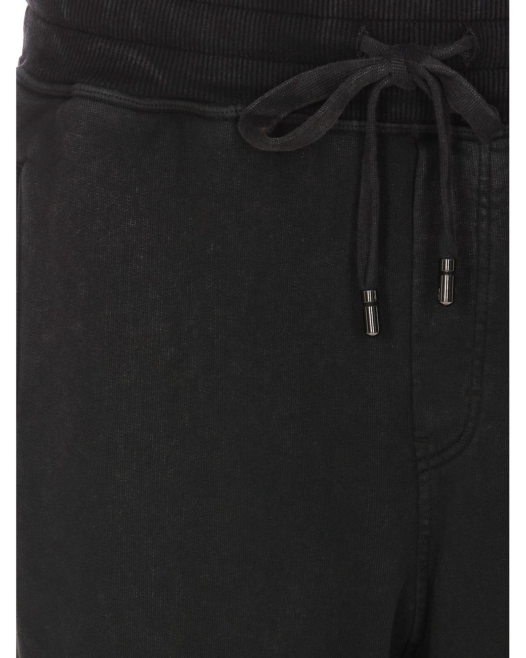 Dolce & Gabbana Black Dg Track Pants With Logo for men