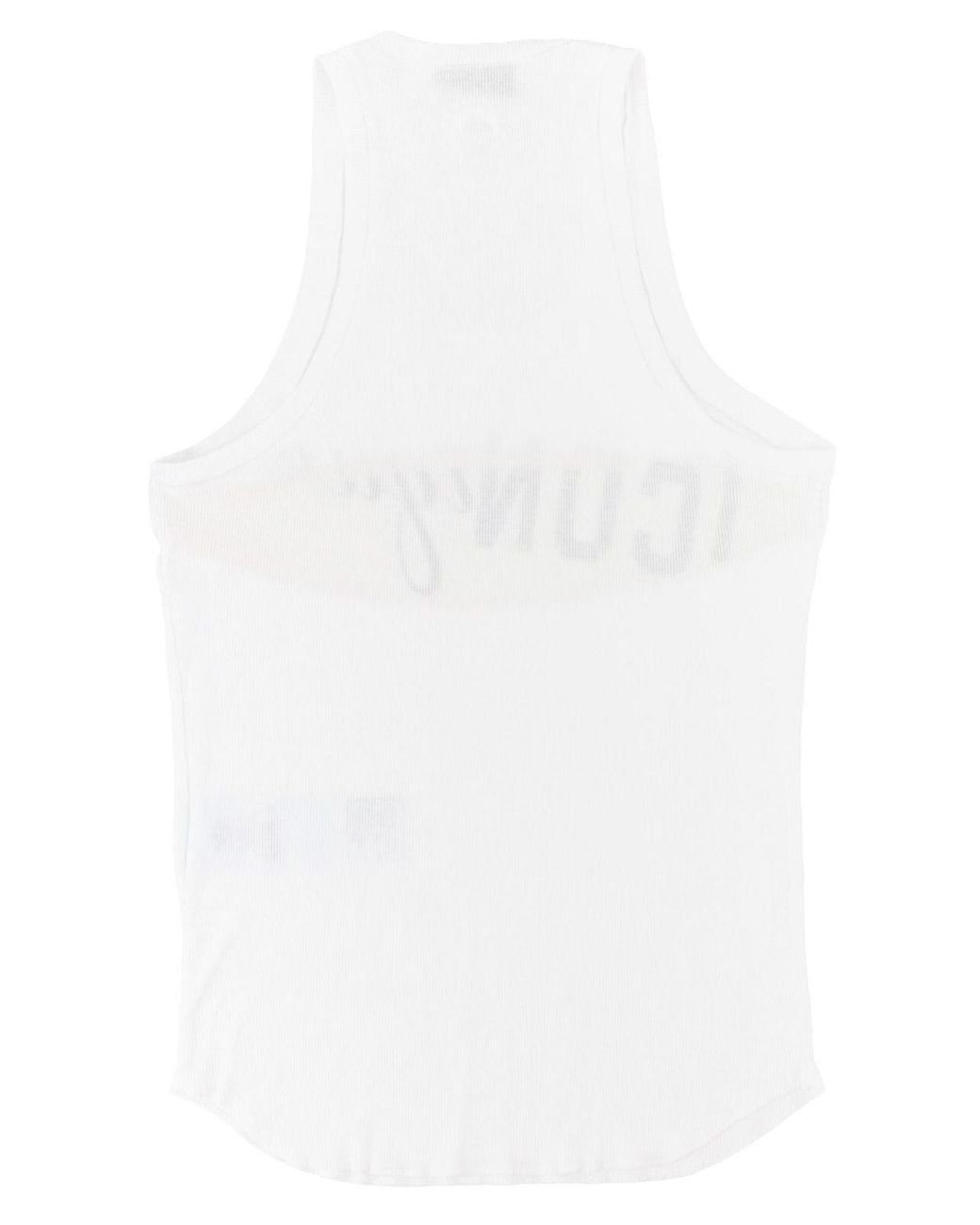 Ritaglio Superiore di DSquared² in White