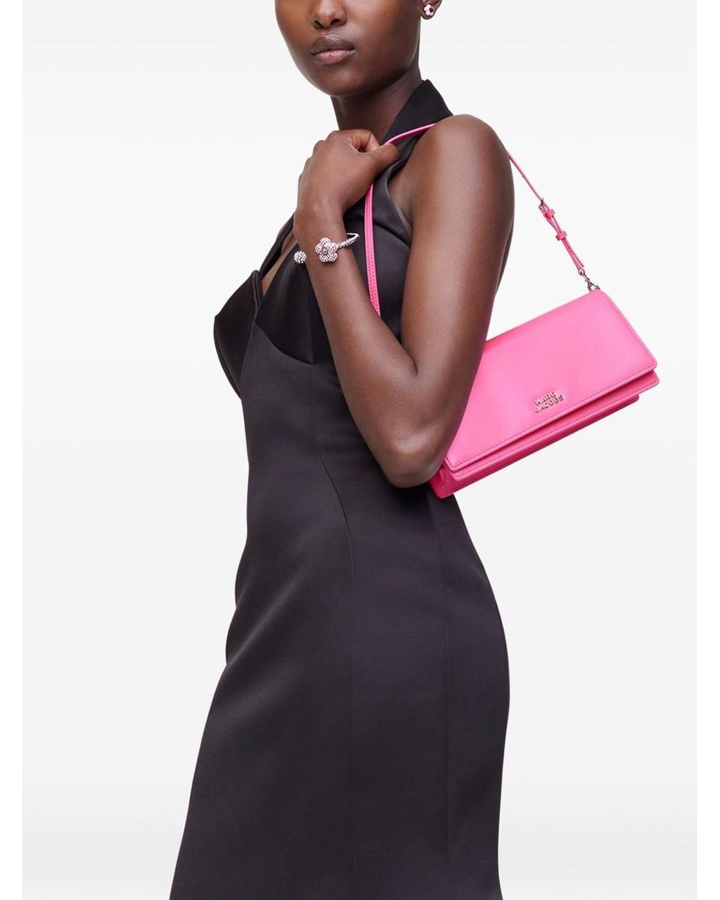 Marc Jacobs Pink The Mirror Shoulder Leather Bag